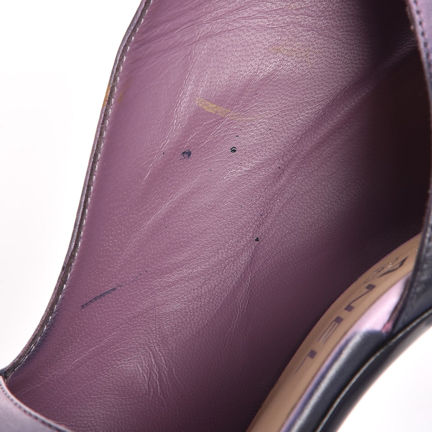 Lambskin Lucite Pump 35.5 Purple Clair