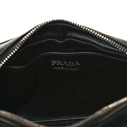 Prada Soft Calfskin Diagramme Crossbody Bag Black 5 of 14