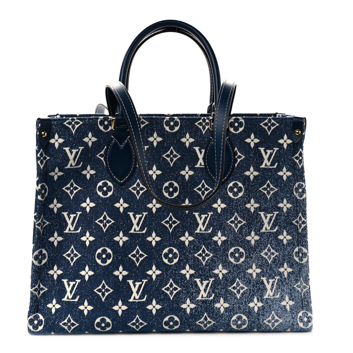 Monogram Jacquard Denim Onthego MM Bleu