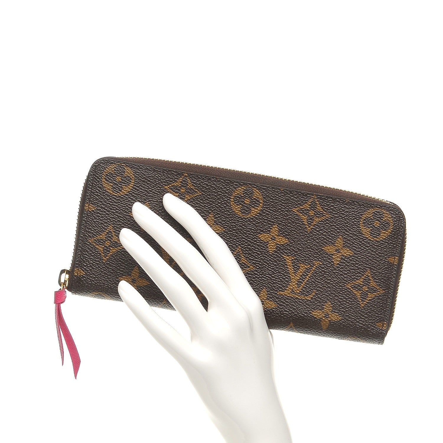 Louis Vuitton Monogram Clemence Wallet Hot Pink 2 of 8
