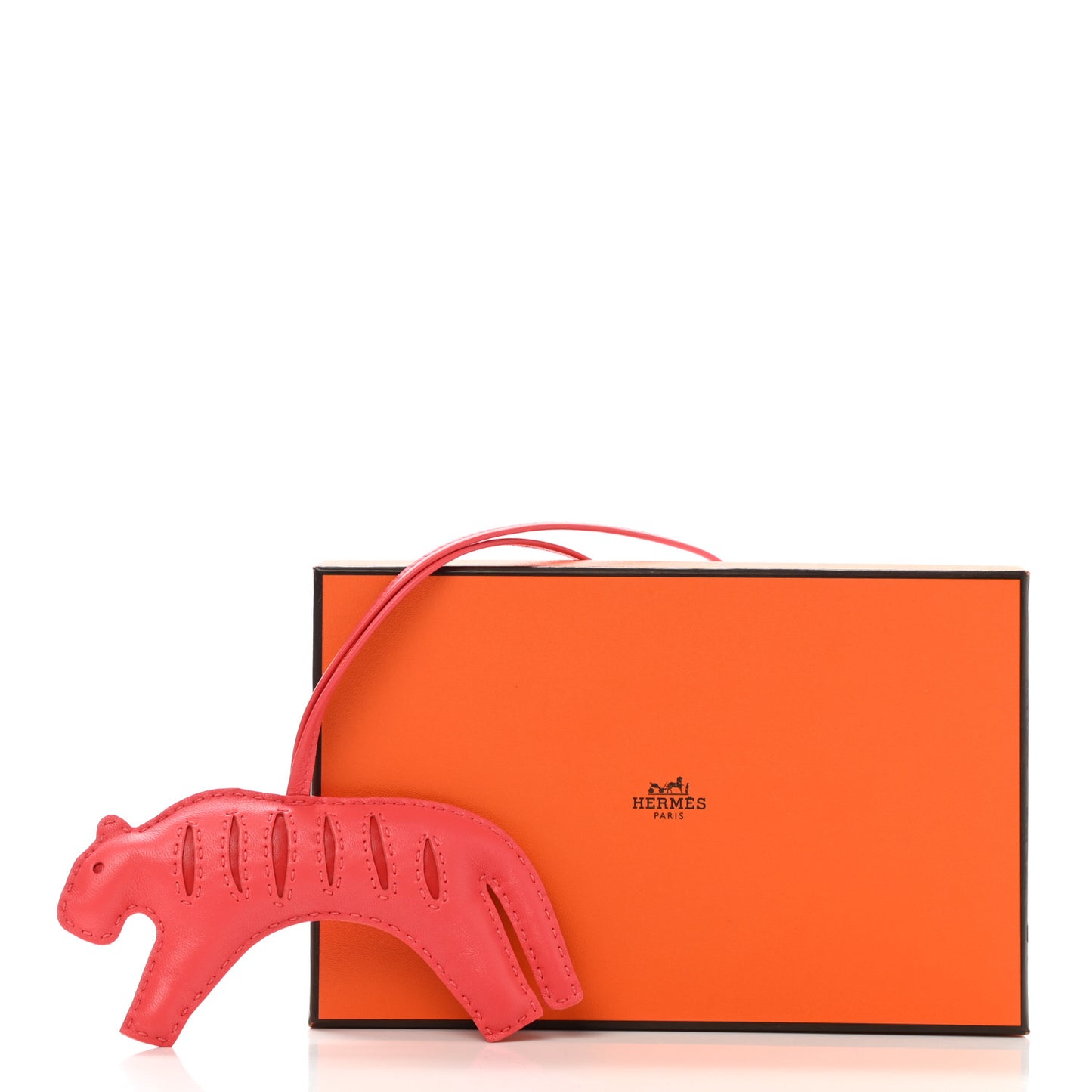 Milo Lambskin Rooroo Bag Charm Rose Texas Rouge Indien