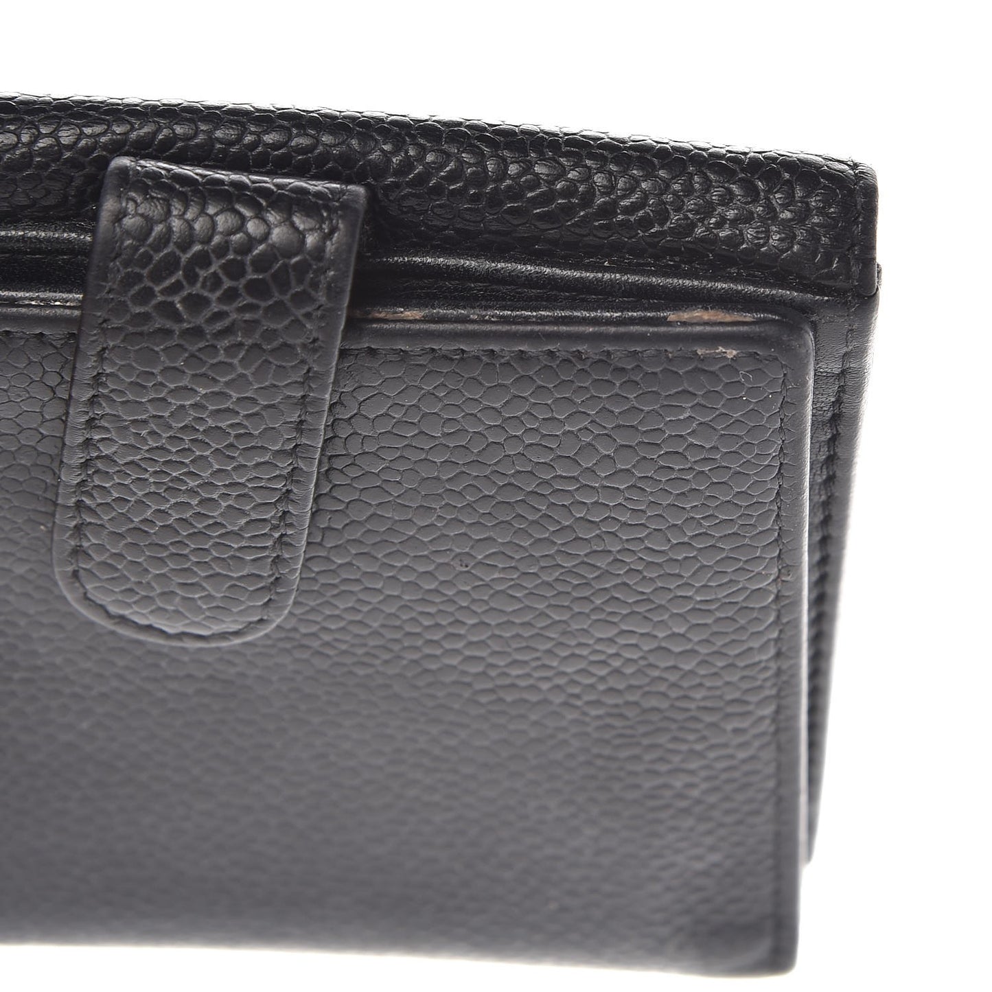 Caviar Timeless CC Compact French Wallet Black