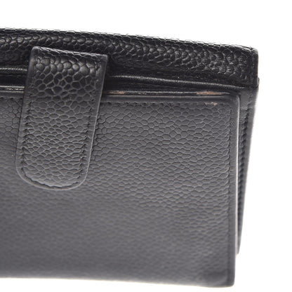 Chanel Caviar Timeless CC Compact French Wallet Black 15 of 15