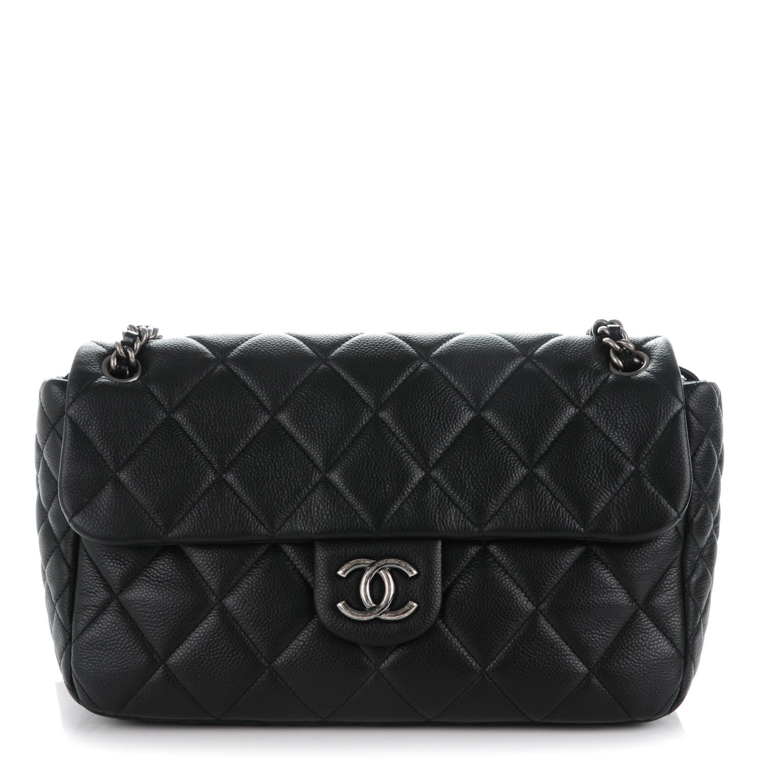 Chanel Caviar Quilted Coco Casual Flap Black 1 of 7