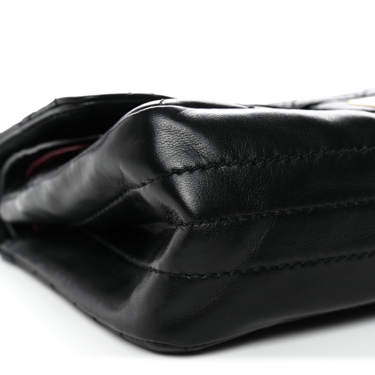 Lambskin Quilted Crush 2.55 Reissue 225 Flap Black