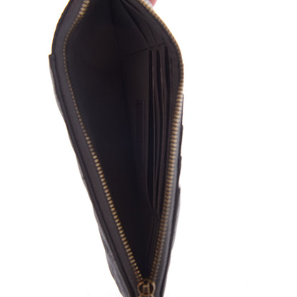 Chanel Caviar Quilted French New Wave Flat Wallet Pouch Grey 5 of 8