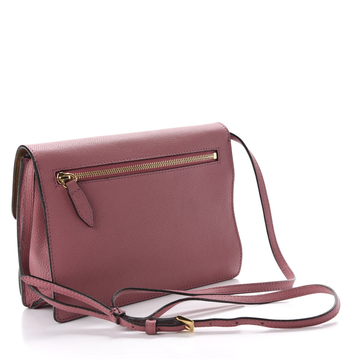 Derby Calfskin House Check Small Macken Crossbody Bag Mauve Pink