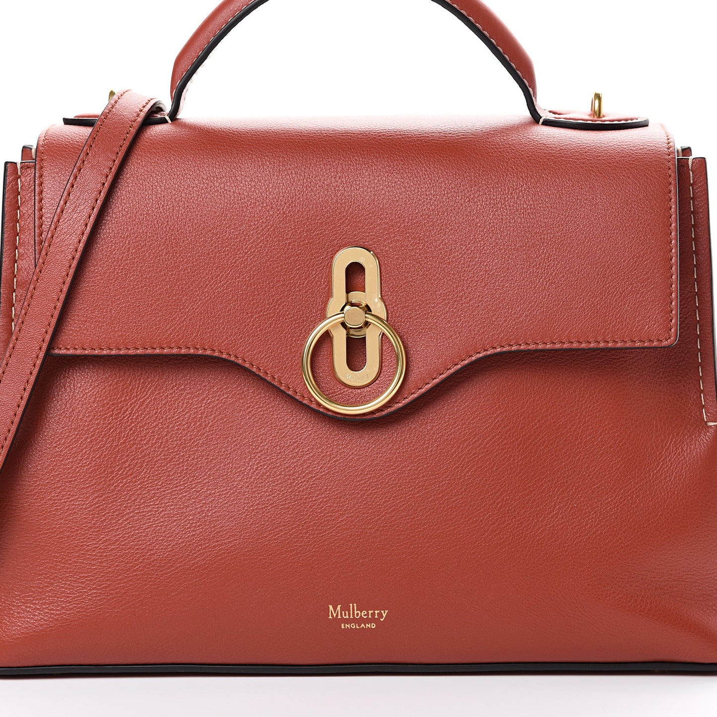 Silky Calfskin Small Seaton Rust