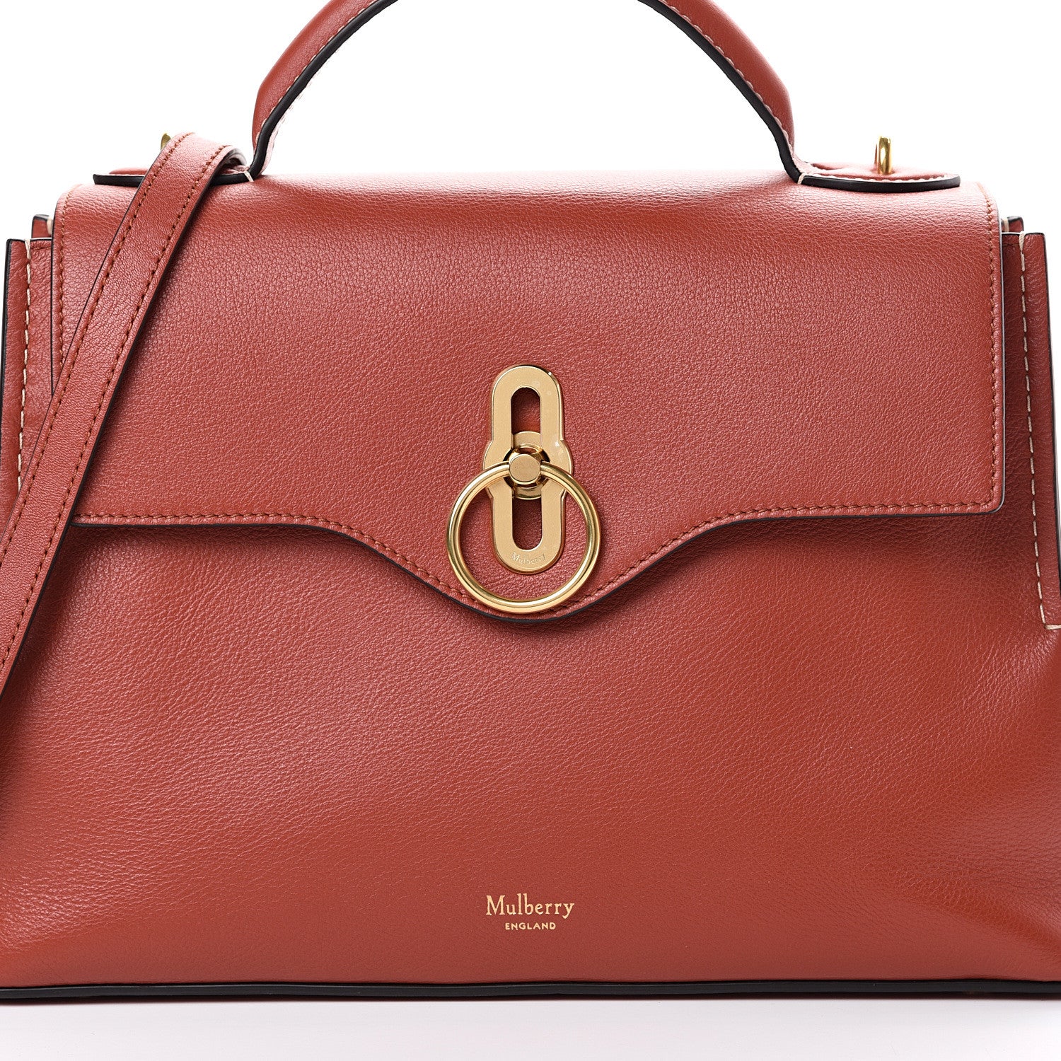 Mulberry Silky Calfskin Small Seaton Rust 8 of 12