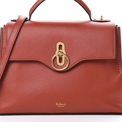 Mulberry Silky Calfskin Small Seaton Rust 8 of 12