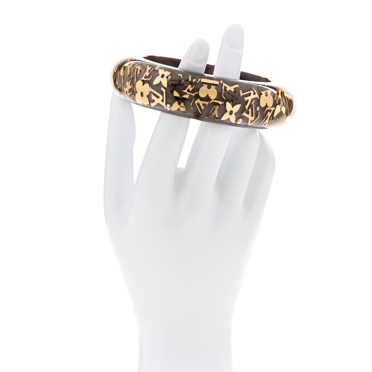 Resin Swarovski Medium Inclusion Bracelet GM Praline