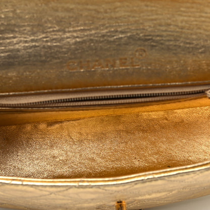 Chanel Metallic Lambskin Quilted Mini Square Flap Gold 4 of 8
