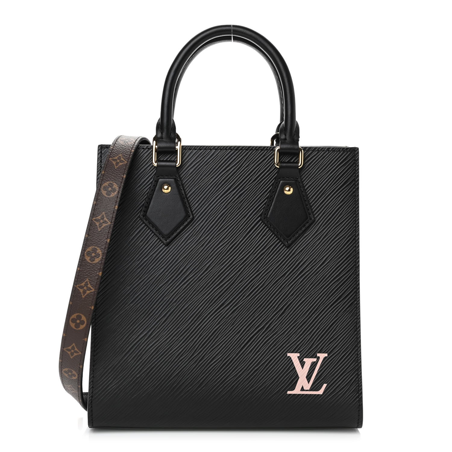 Louis Vuitton Epi Sac Plat BB Black 1 of 9