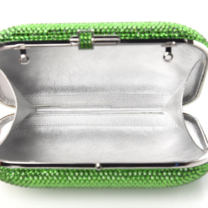 Judith Leiber Swarovski Crystal Minaudière Clutch Green 5 of 6