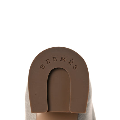 Hermes Knit Calfskin Volver 60 Ankle Boots 38 Nocciola 7 of 9