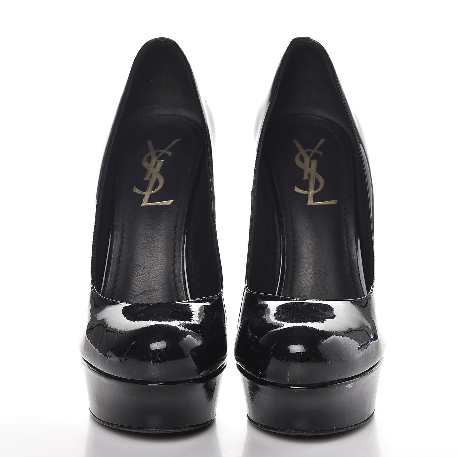 Saint Laurent Patent Gisele 80 Platform Pumps 37 Black 2 of 20