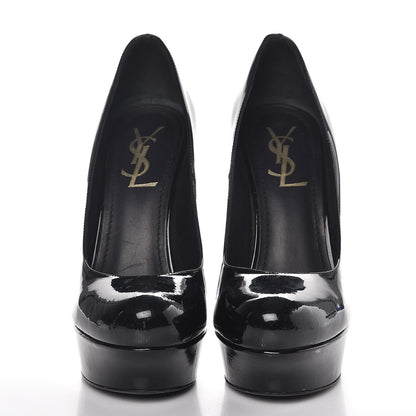 Saint Laurent Patent Gisele 80 Platform Pumps 37 Black 2 of 20