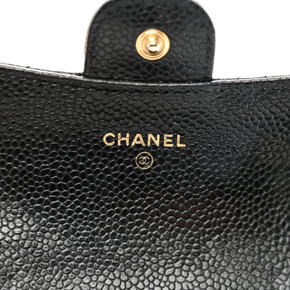 Chanel Caviar Quilted Flap Card Holder Black 6 of 9