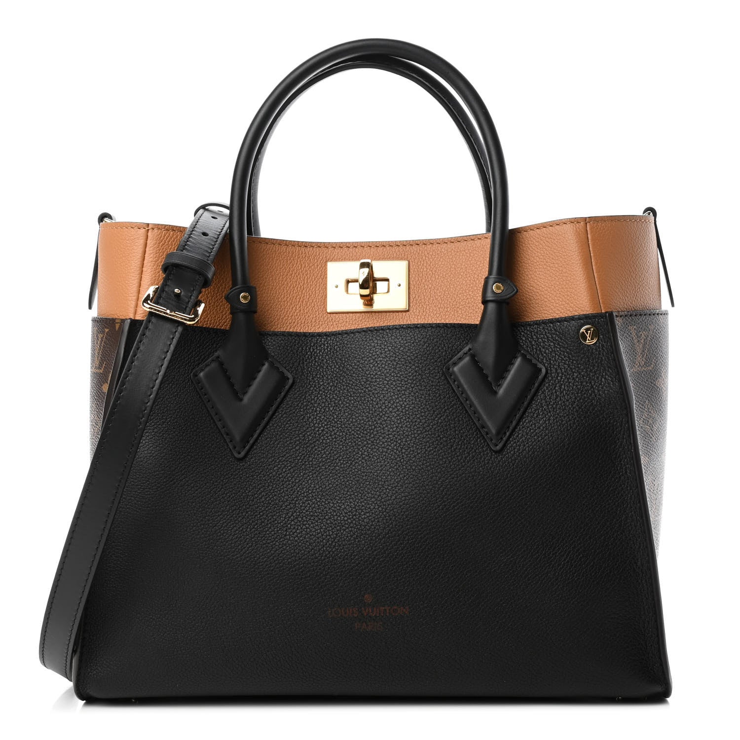 Louis Vuitton Calfskin Monogram On My Side Black 1 of 4