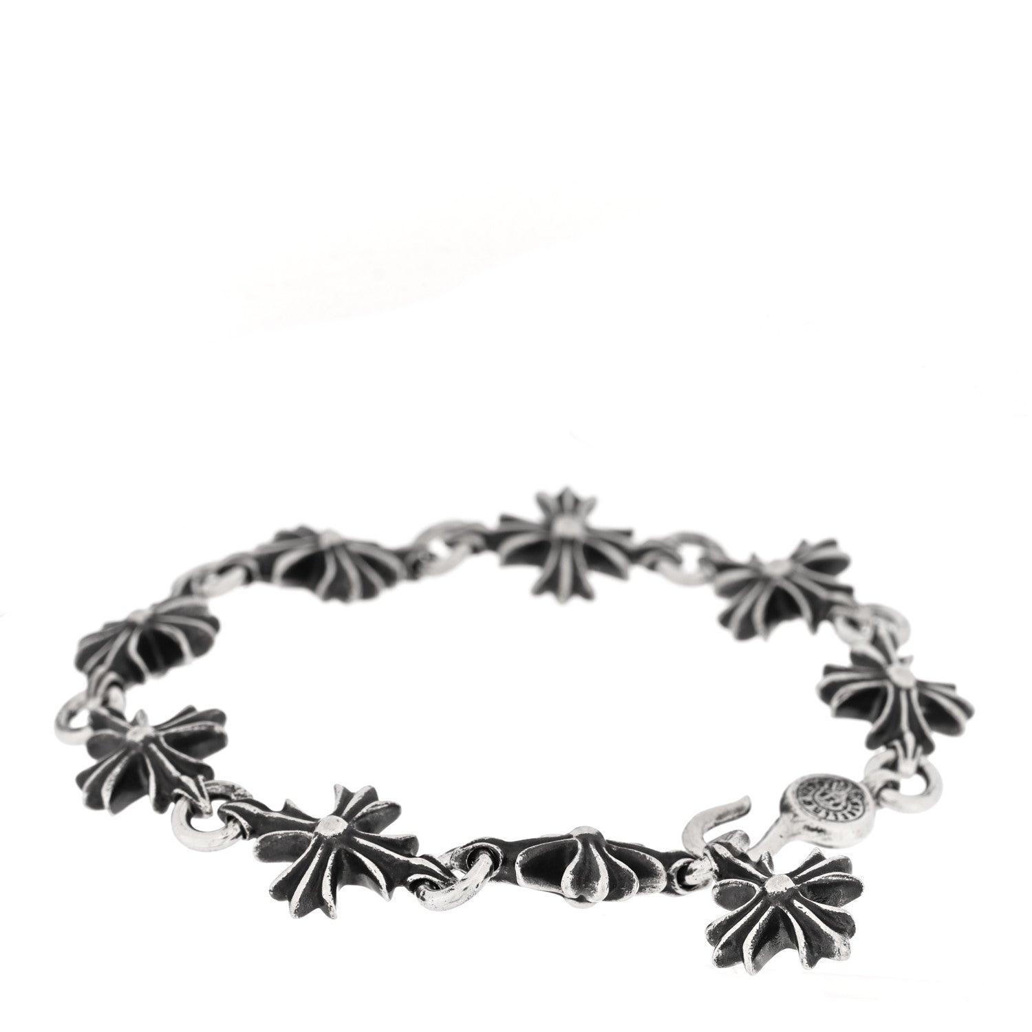 Chrome Hearts Sterling Silver Maltese Cross Bracelet 1 of 3