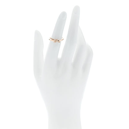 Tiffany 18K Rose Gold Diamond Small Knot Ring 53 6.25 2 of 5