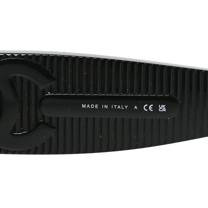 Chanel Acetate Rectangle Sunglasses 5493 Black Brown 6 of 7