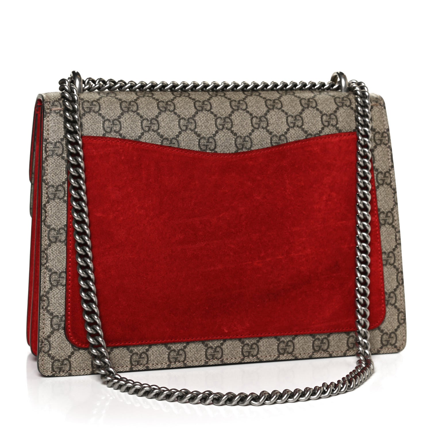 Gucci GG Supreme Monogram Embroidered Medium Dionysus Shoulder Bag Beige Hibiscus 3 of 11