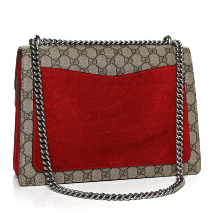 Gucci GG Supreme Monogram Embroidered Medium Dionysus Shoulder Bag Beige Hibiscus 3 of 13