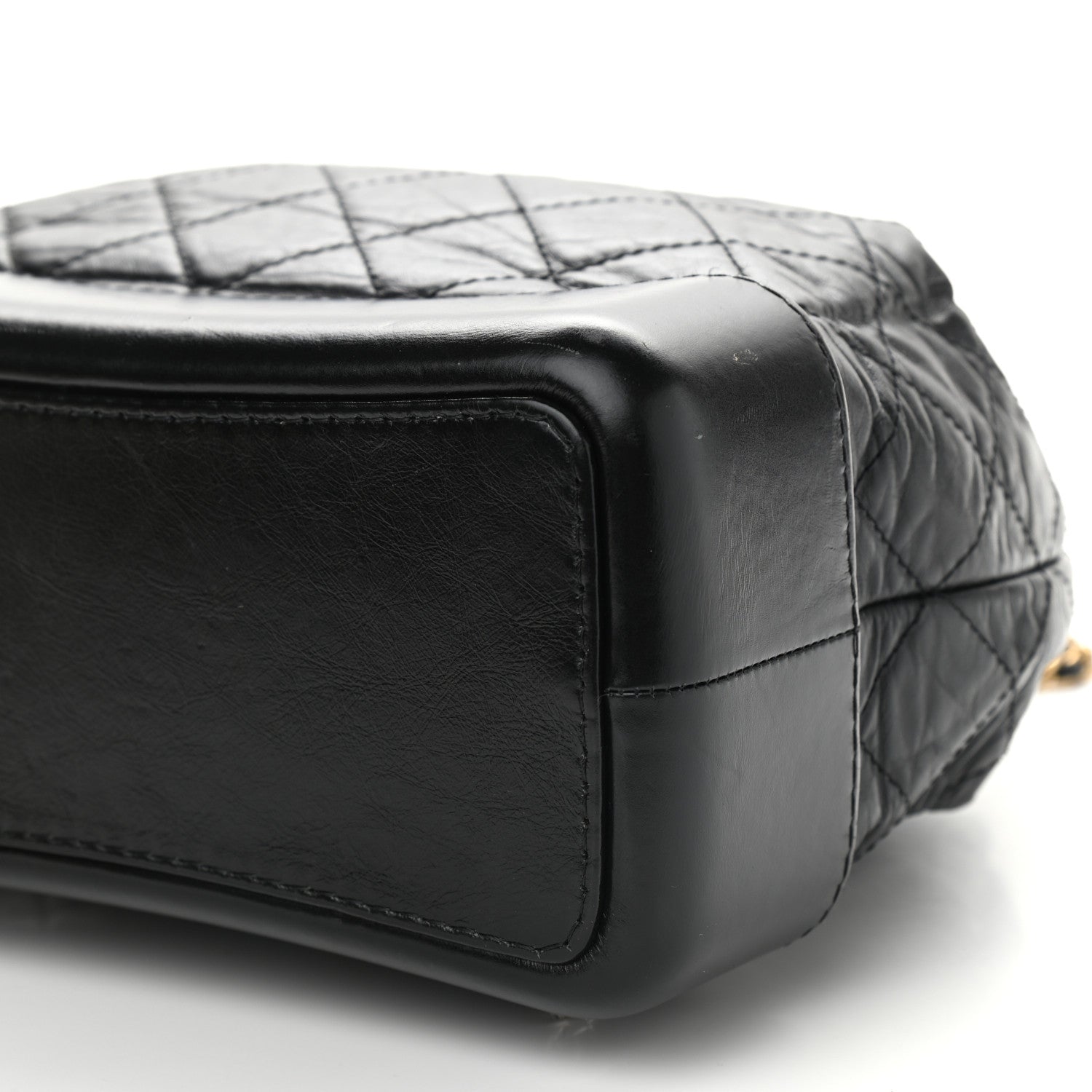 Chanel Aged Calfskin Quilted Gabrielle Backpack Black 8 of 11