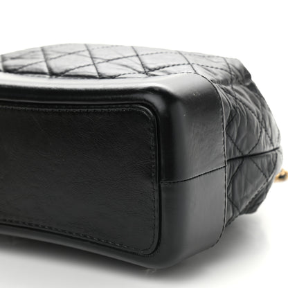 Chanel Aged Calfskin Quilted Gabrielle Backpack Black 8 of 11