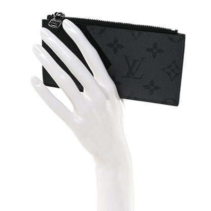 Louis Vuitton Reverse Monogram Eclipse Taiga Coin Card Holder 2 of 6