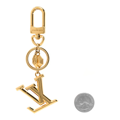 Louis Vuitton LV Facettes Bag Charm Key Holder Gold 2 of 5