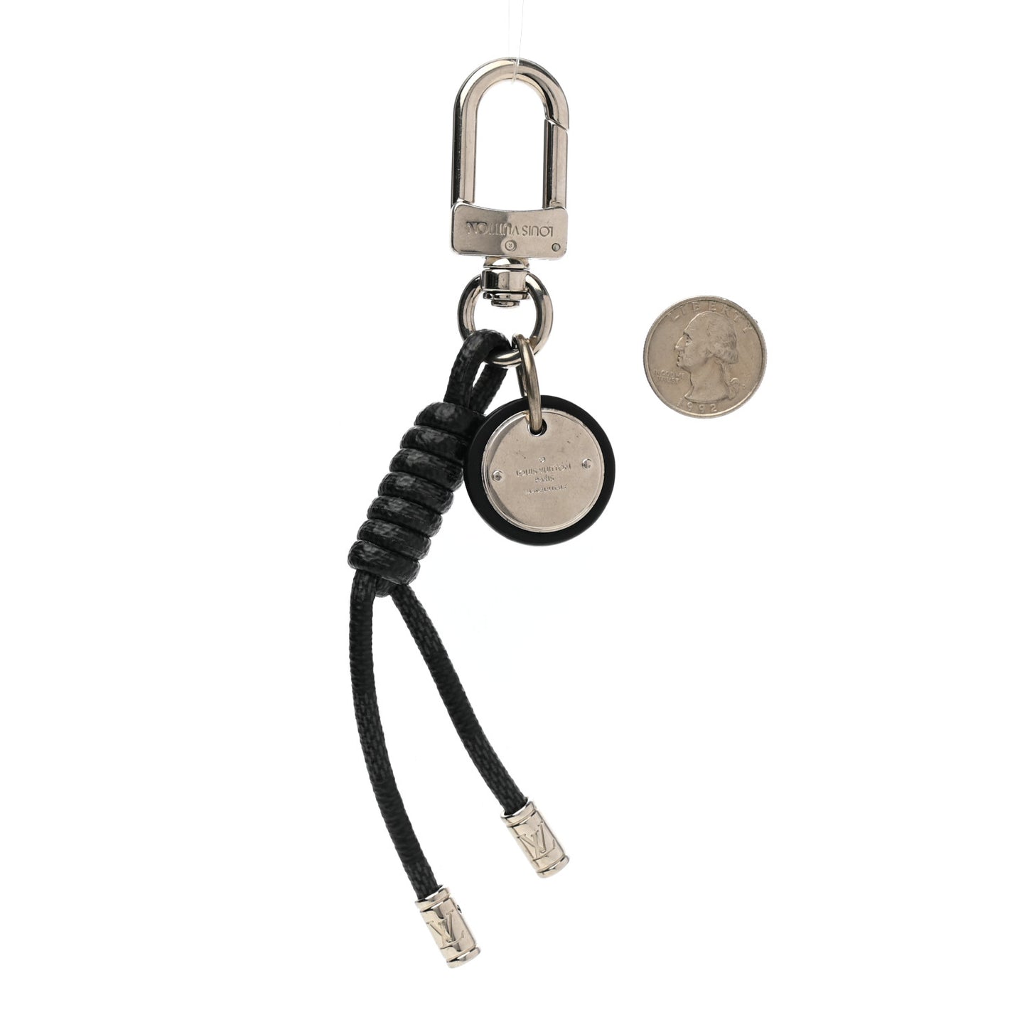 Palladium Damier Graphite Rope Bag Charm Key Holder