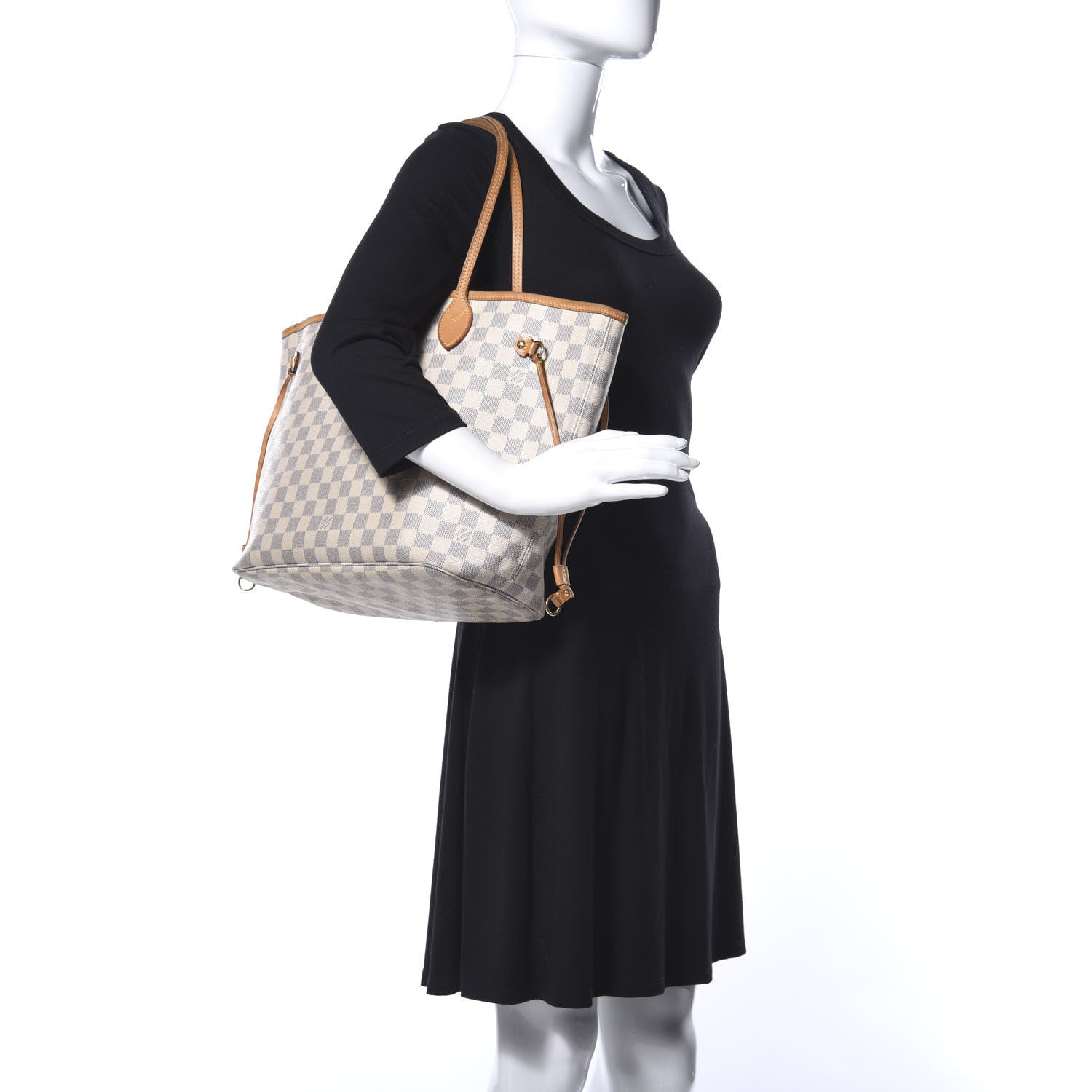 Louis Vuitton Damier Azur Neverfull MM 2 of 14