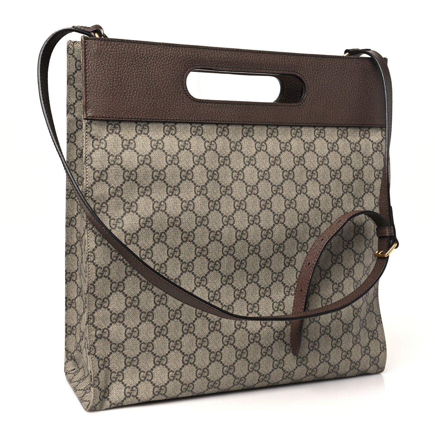 Gucci Soft GG Supreme Monogram Slip Handle Vertical Tote Beige New Acero 2 of 10
