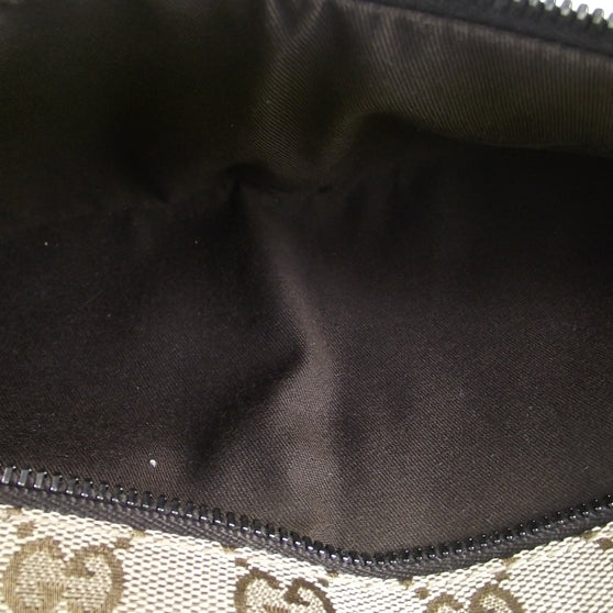 Gucci GG Monogram Web Double Pocket Belt Bag Ebony 6 of 9