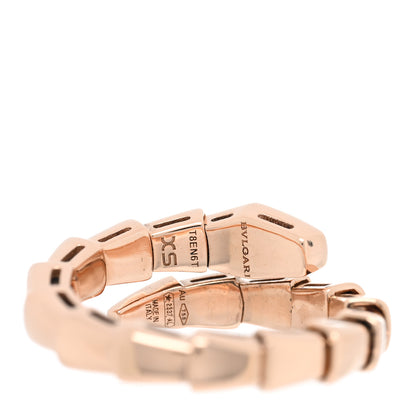 Bulgari 18K Rose Gold Serpenti Viper Ring XS 4 of 4