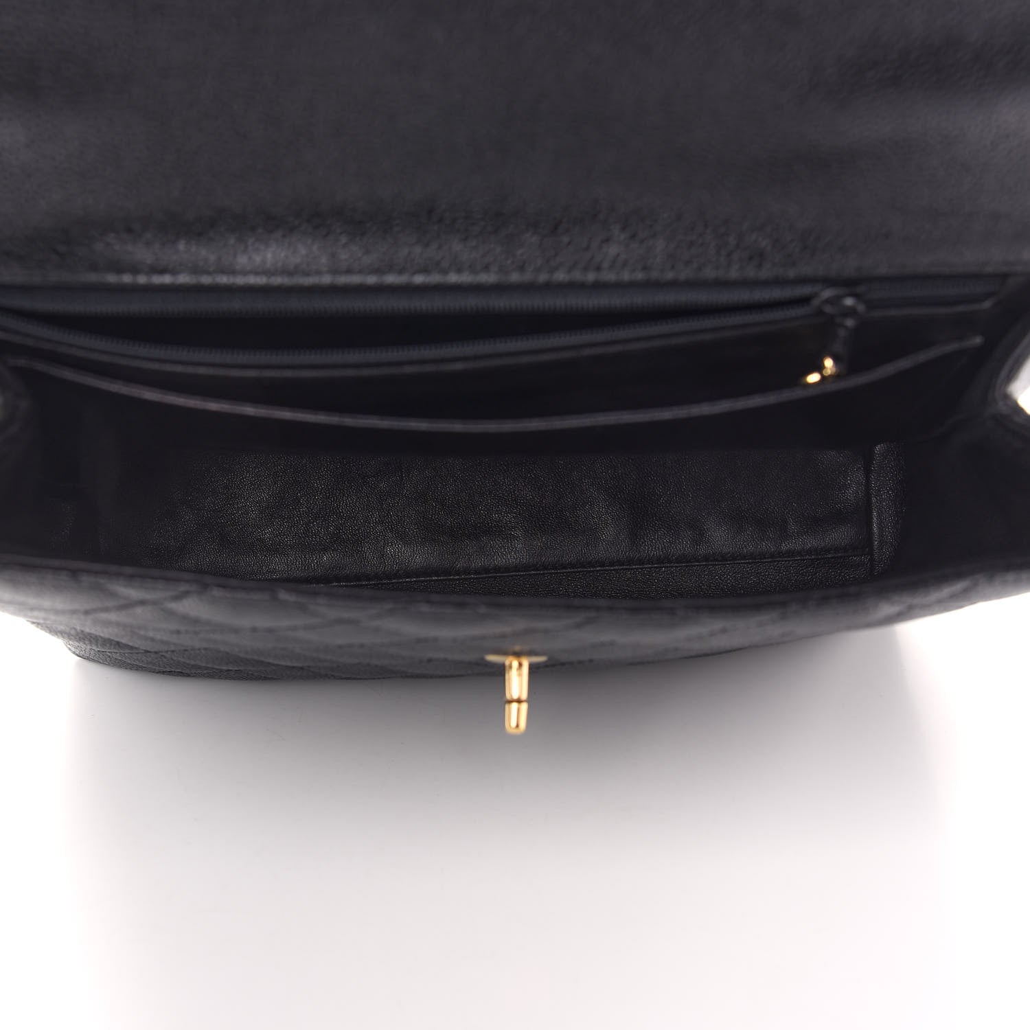 Chanel Caviar Quilted Jumbo Kelly Flap Black 5 of 8