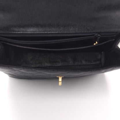 Chanel Caviar Quilted Jumbo Kelly Flap Black 5 of 8