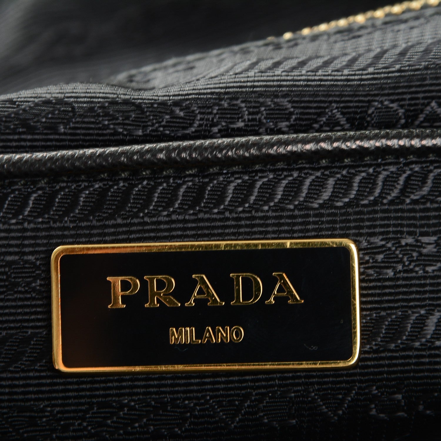 Prada Saffiano Tessuto Nylon Tote Nero Black 6 of 6