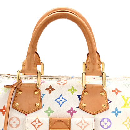 Louis Vuitton Monogram Multicolor Speedy 30 White 10 of 14