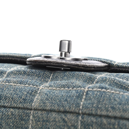 Chanel Denim Chocolate Bar Quilted Flap 18 of 18