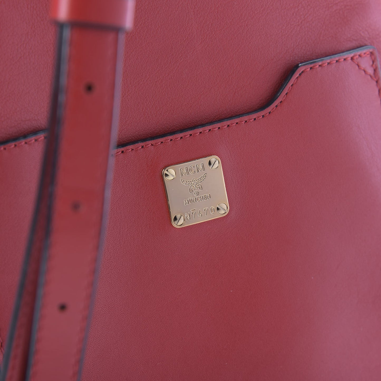 Calfskin Mini Duchess Polke Studs Backpack Red