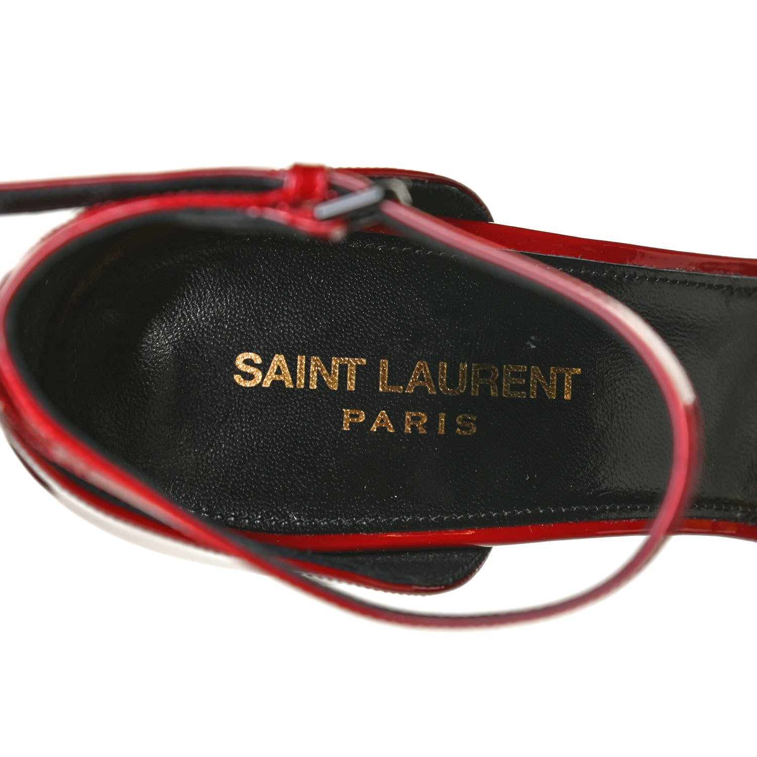 Saint Laurent Patent Opyum 110 Sandals 41 Hot Red 10 of 11