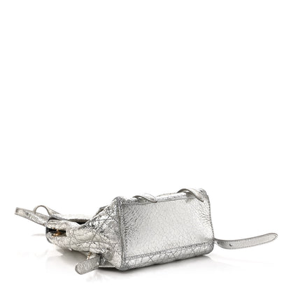 Christian Dior Metallic Calfskin Small Stardust Backpack Silver 4 of 17
