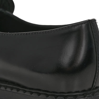 Prada Spazzolato Metal Triangle Logo 50mm Loafers 37.5 Black 8 of 10