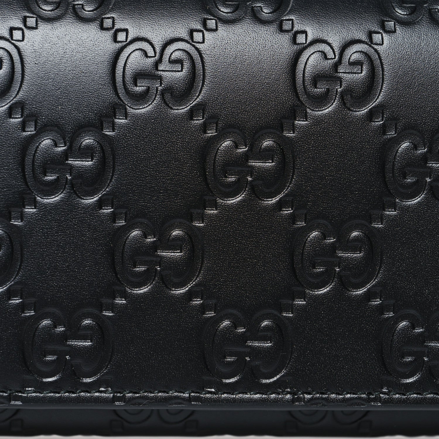 Gucci Guccissima Avel Continental Flap Wallet Black 8 of 9