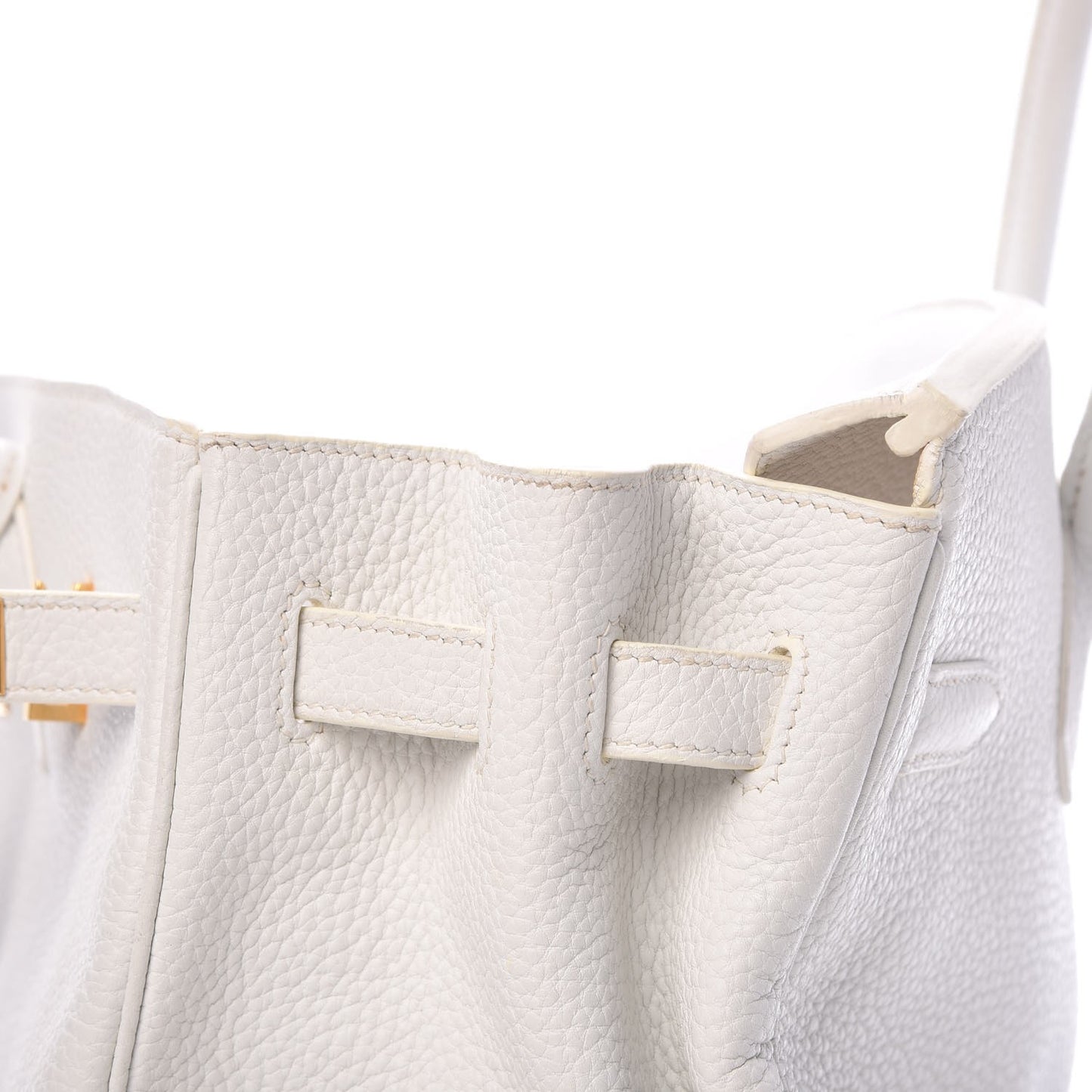 Taurillon Clemence Birkin 35 White