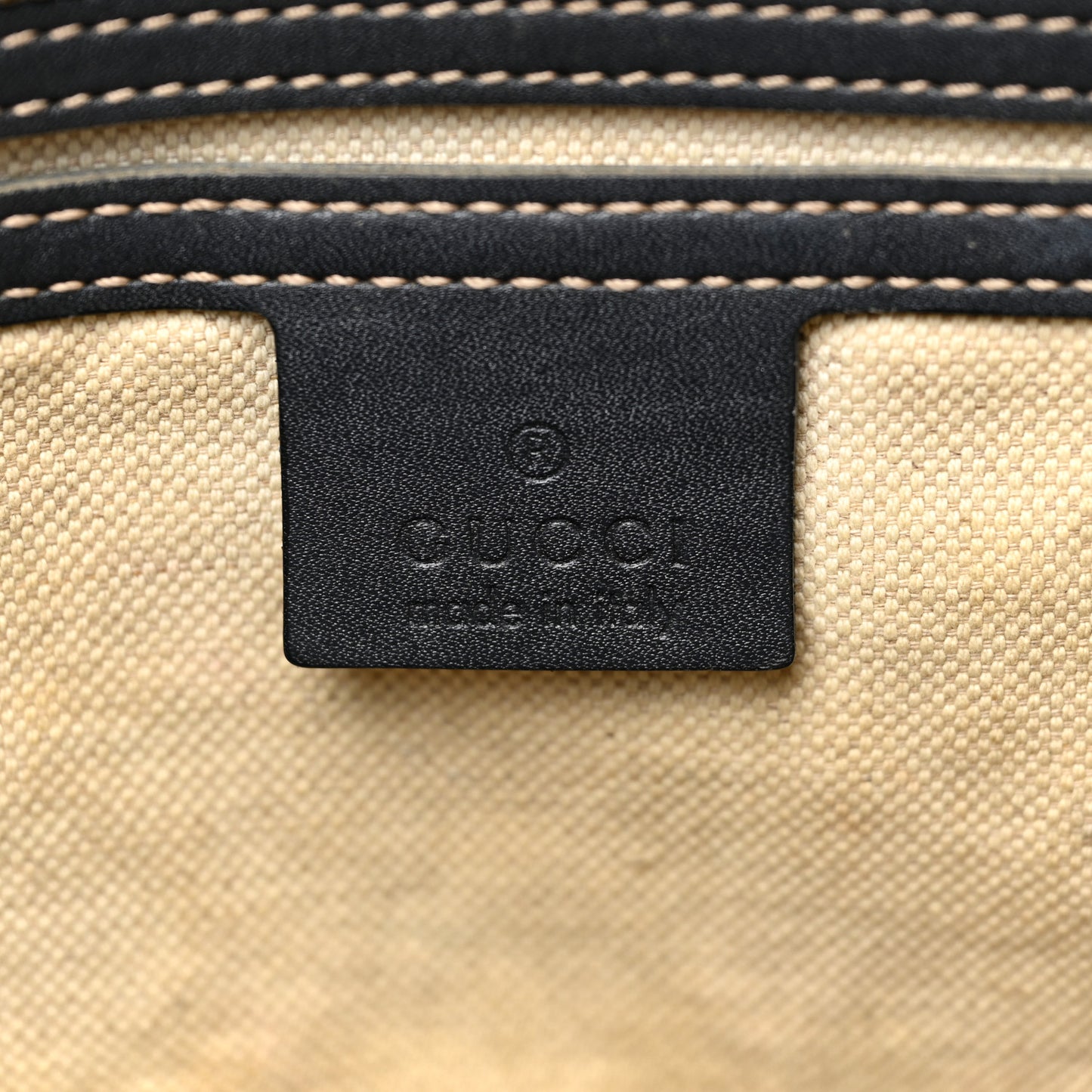 GG Supreme Monogram Medium Zippered Shopping Tote Navy