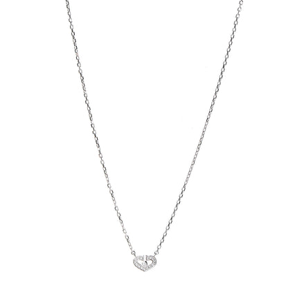 Cartier 18K White Gold Diamond Hearts and Symbols Necklace 1 of 7